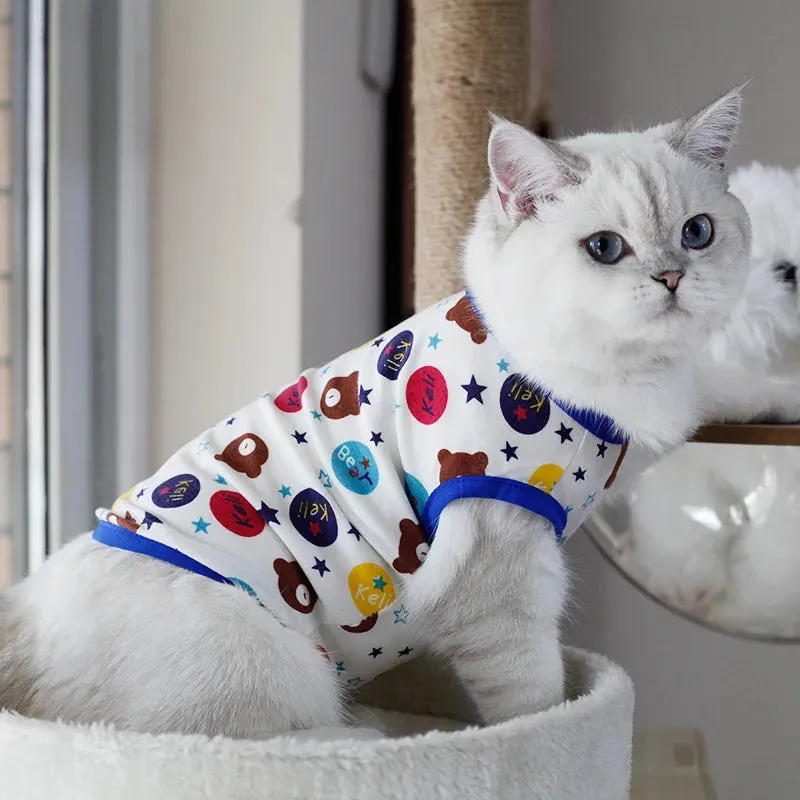 2024 Spring & Summer Pet Cat Vest | Fashionable Clothing for Sphynx Cats & Kittens