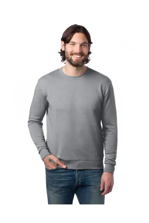 Alternative Mens Eco Cozy Fleece Crewneck Sweatshirt - Heather Grey