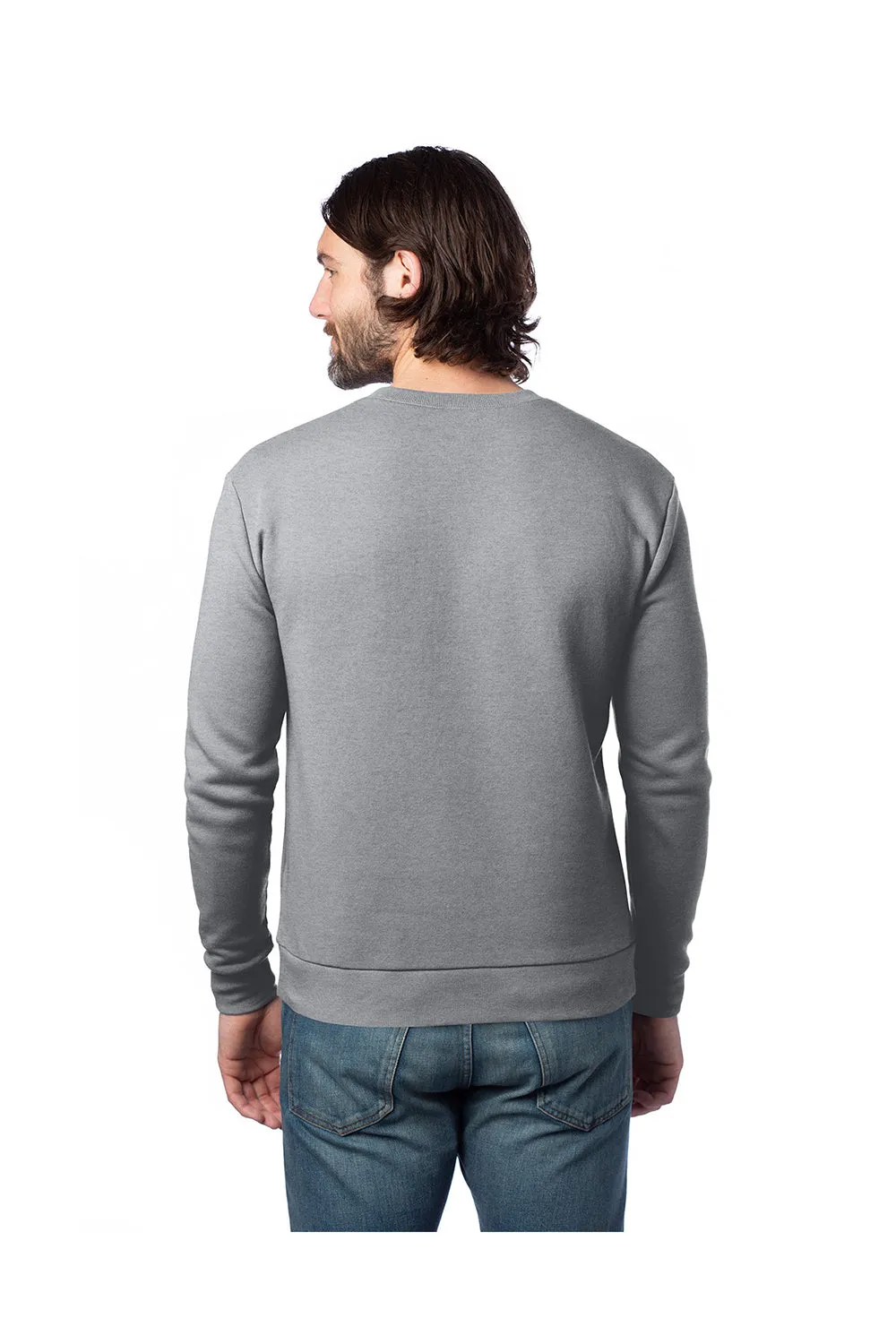 Alternative Mens Eco Cozy Fleece Crewneck Sweatshirt - Heather Grey