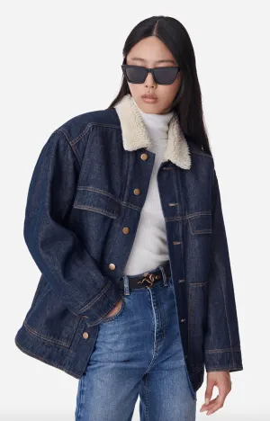 Anje Sherpa Denim Jacket