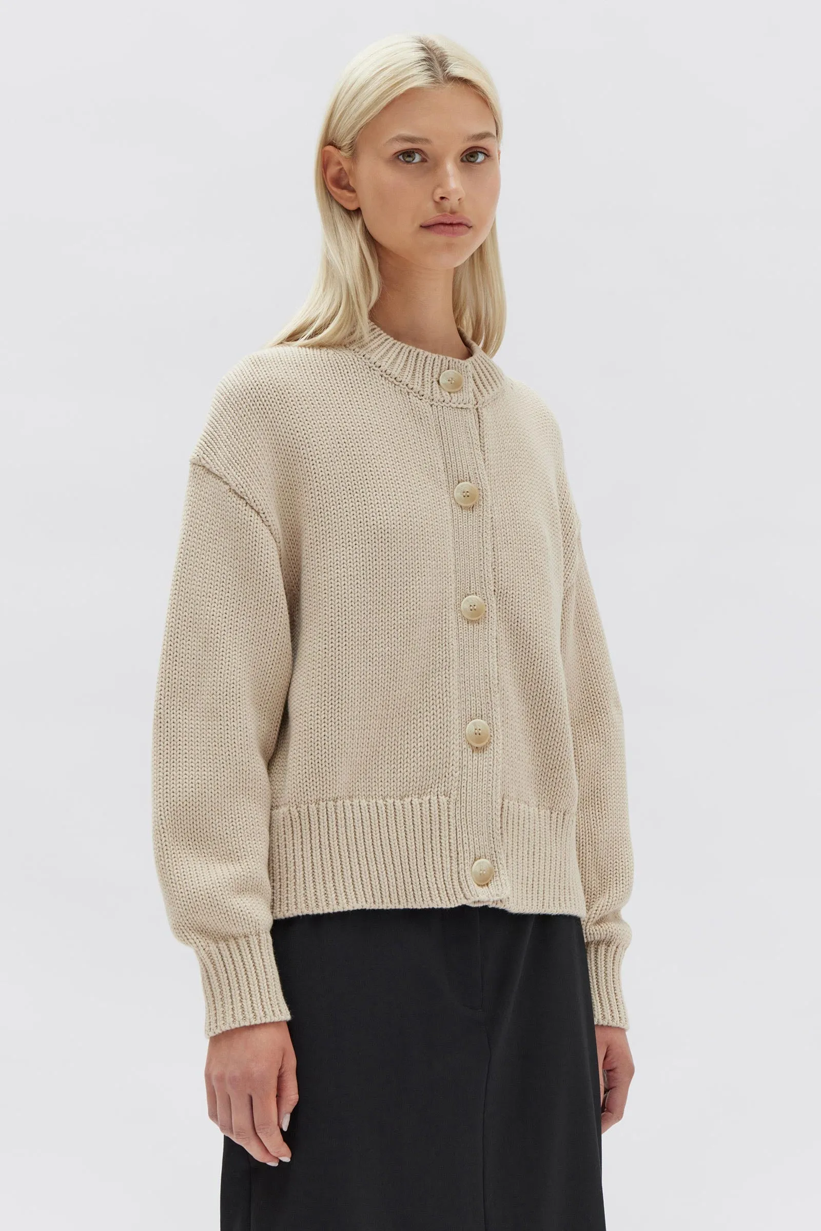 Assembly Label - Ava Knit Cardigan - Natural