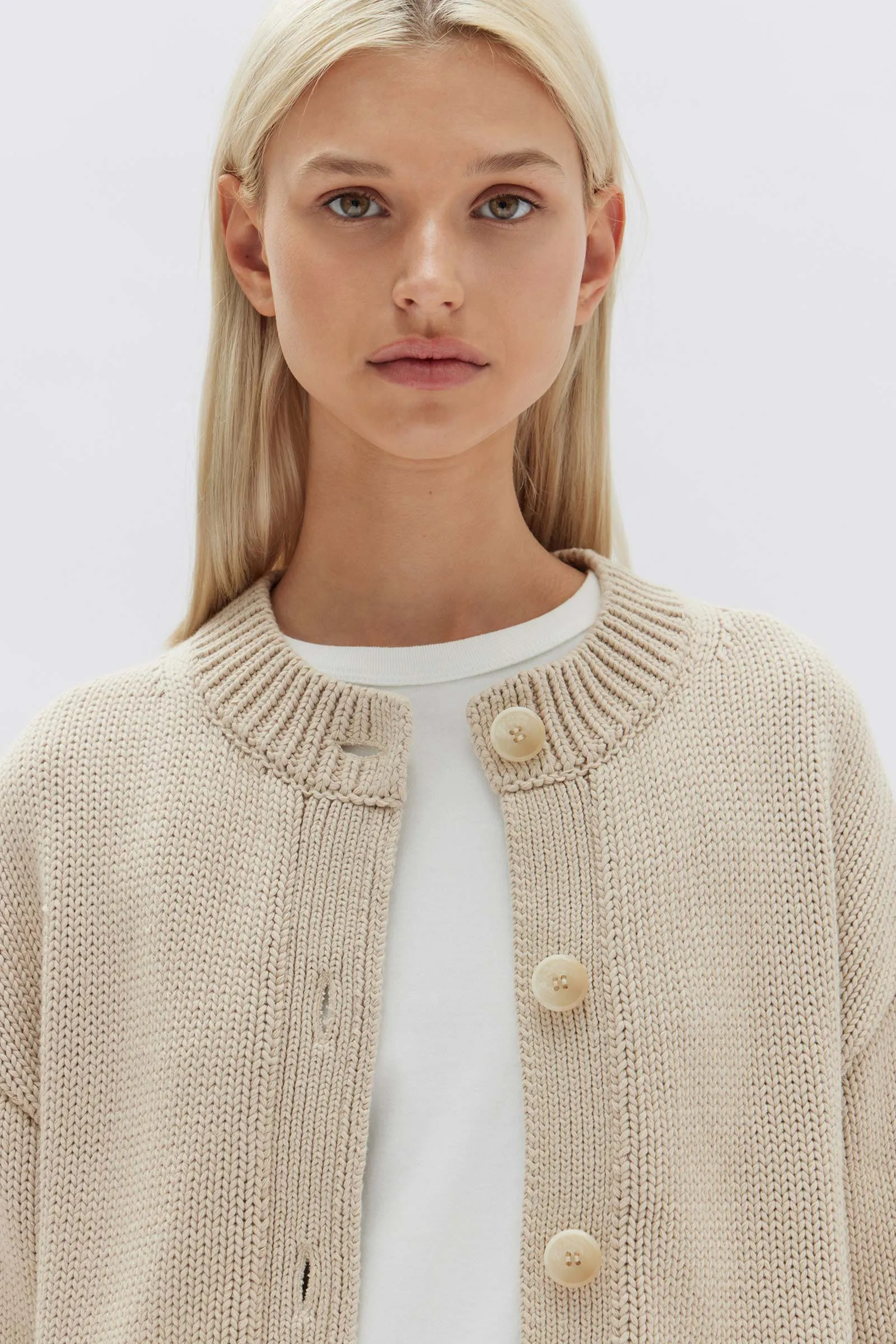 Assembly Label - Ava Knit Cardigan - Natural