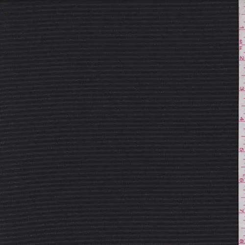 Black Stripe Georgette Fabric