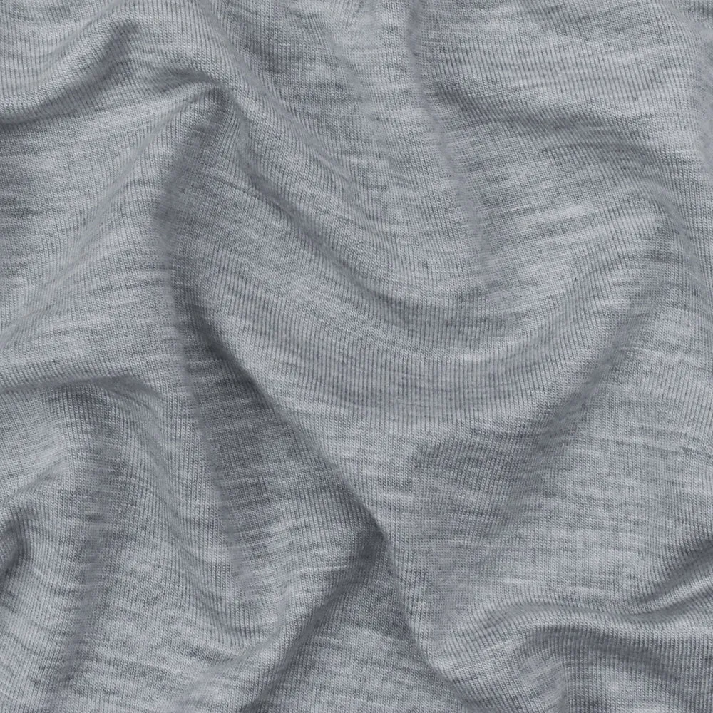 Blue-Gray-White Texture Stretch Spandex Rayon Modal Jersey Knit Fabric