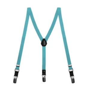 Boys' Turquoise Skinny Suspenders