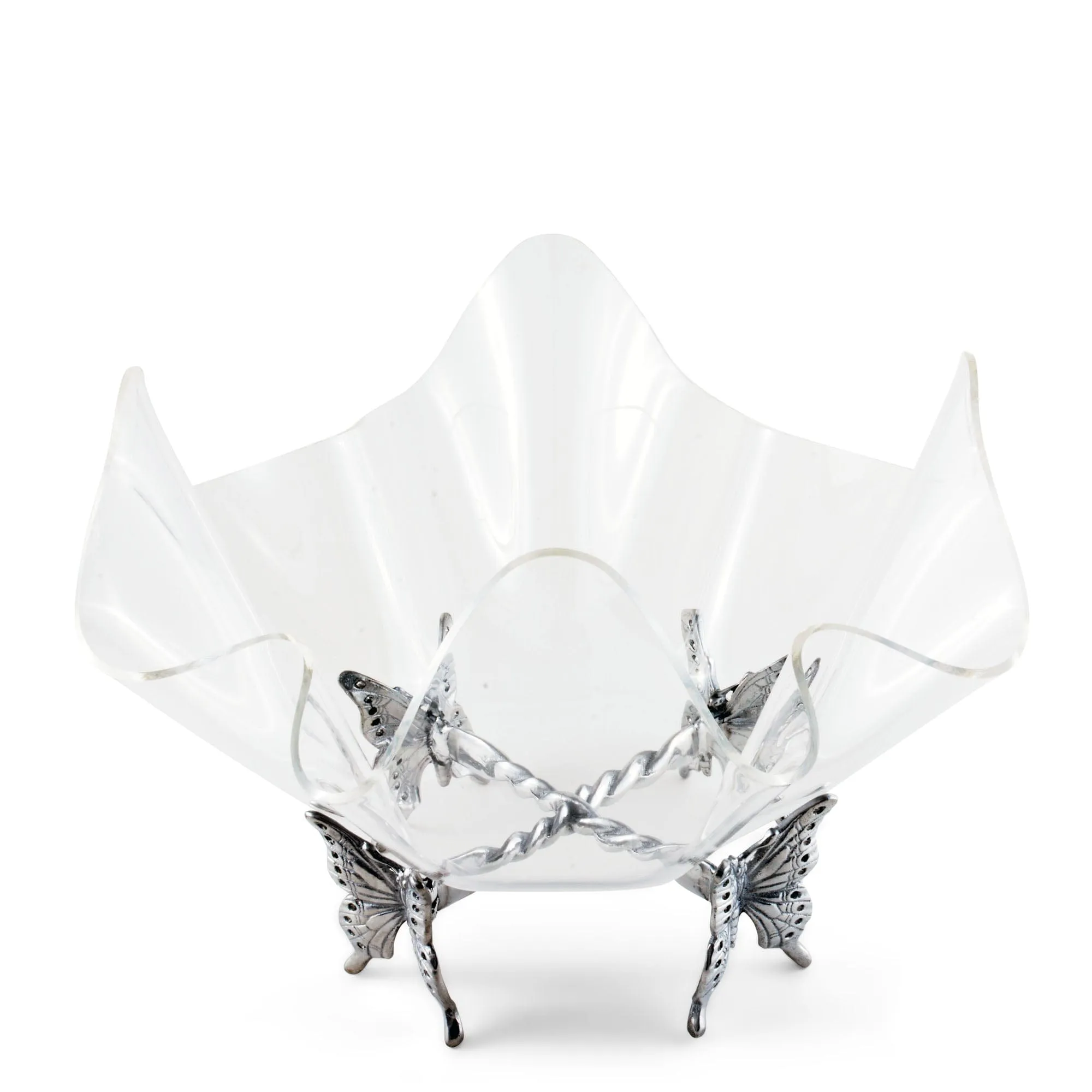 Butterfly Stand Acrylic Bowl 14