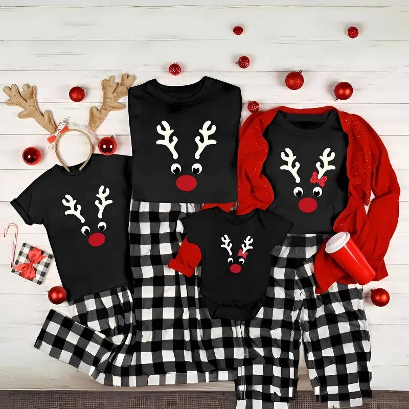 Christmas Reindeer Family Matching Shirts