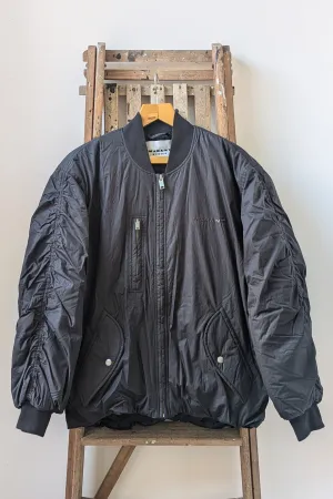 Coleen Faded Black Bomber Jacket