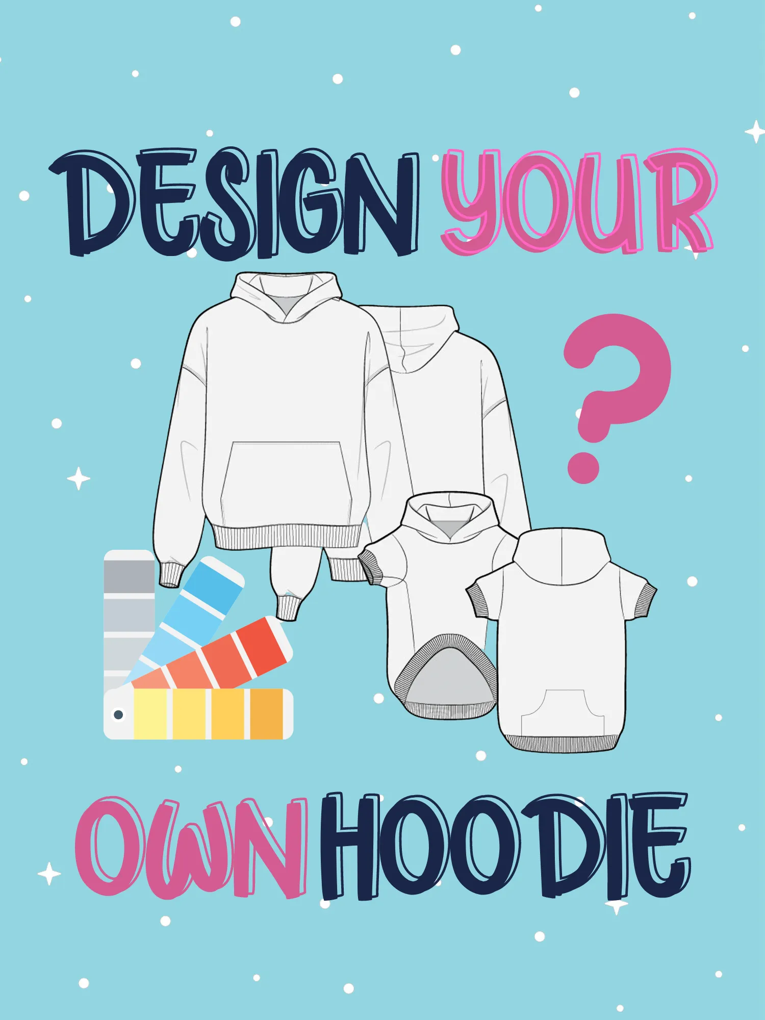 Custom Design Hoodie Matching Set