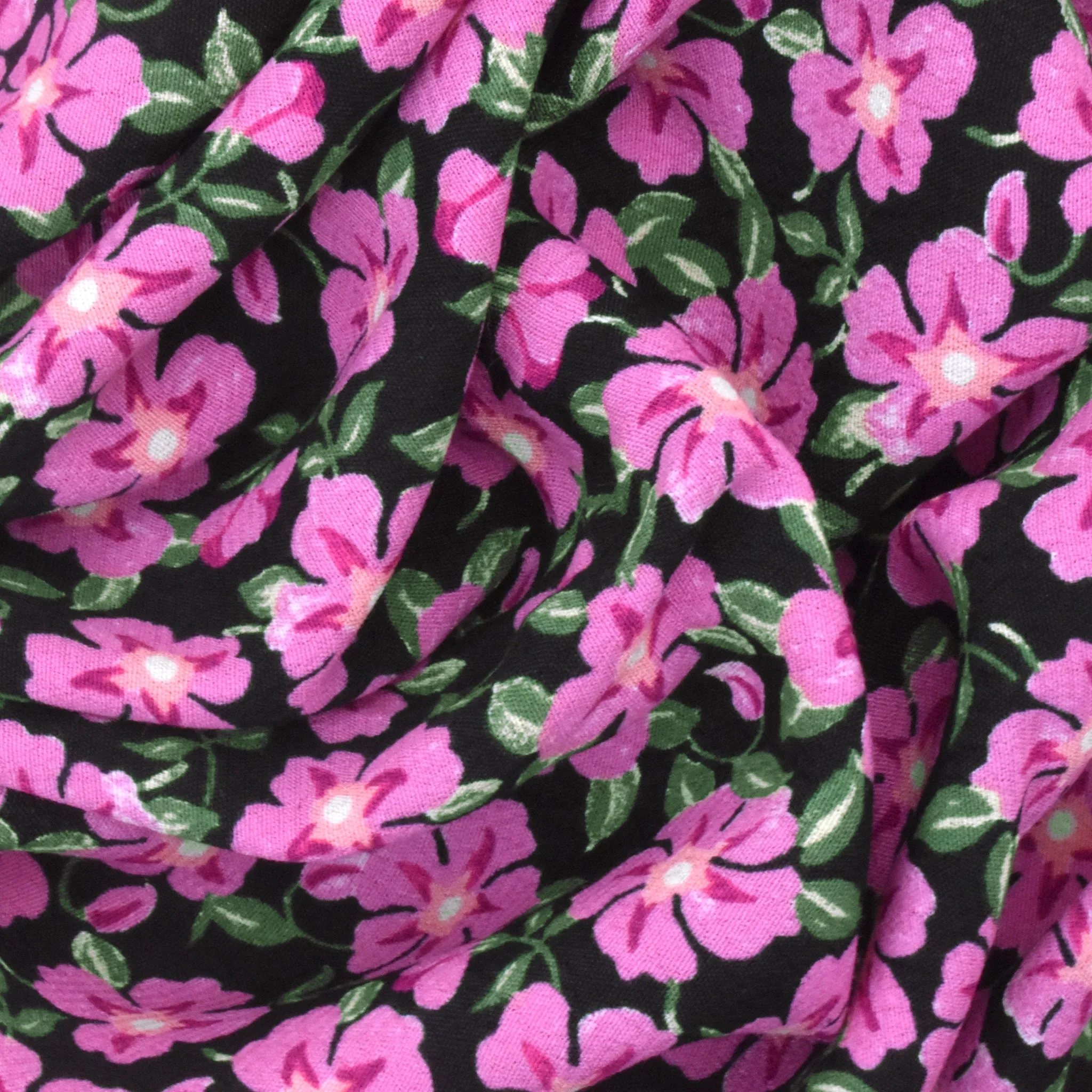 Doll Pink-Multi Famous Designer Floral Printed Crepe Faille Woven Fabric