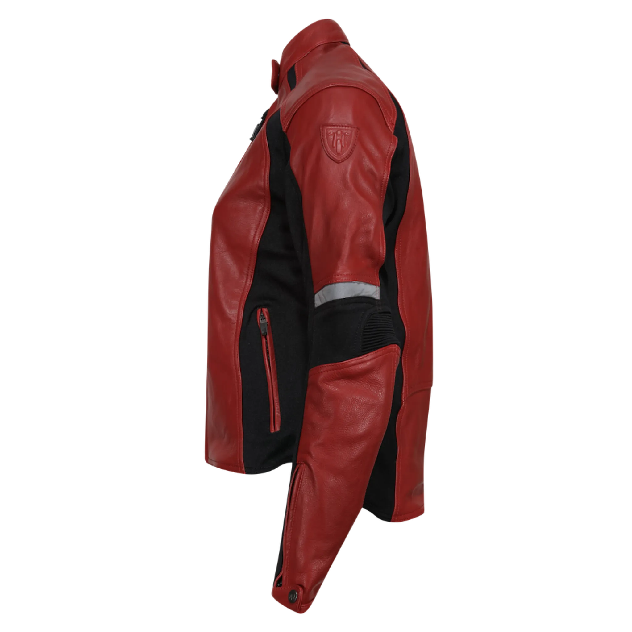 FIONA RED - Women's Motorcycle Leather Jacket