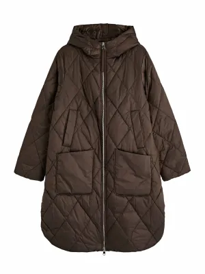 Frisco quilted hooded shell jacket