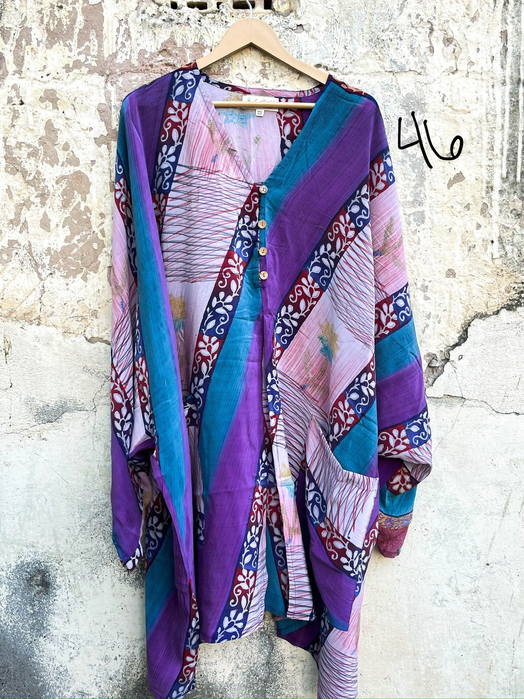 Gaia Split Tunic by Kantha Bae One Size