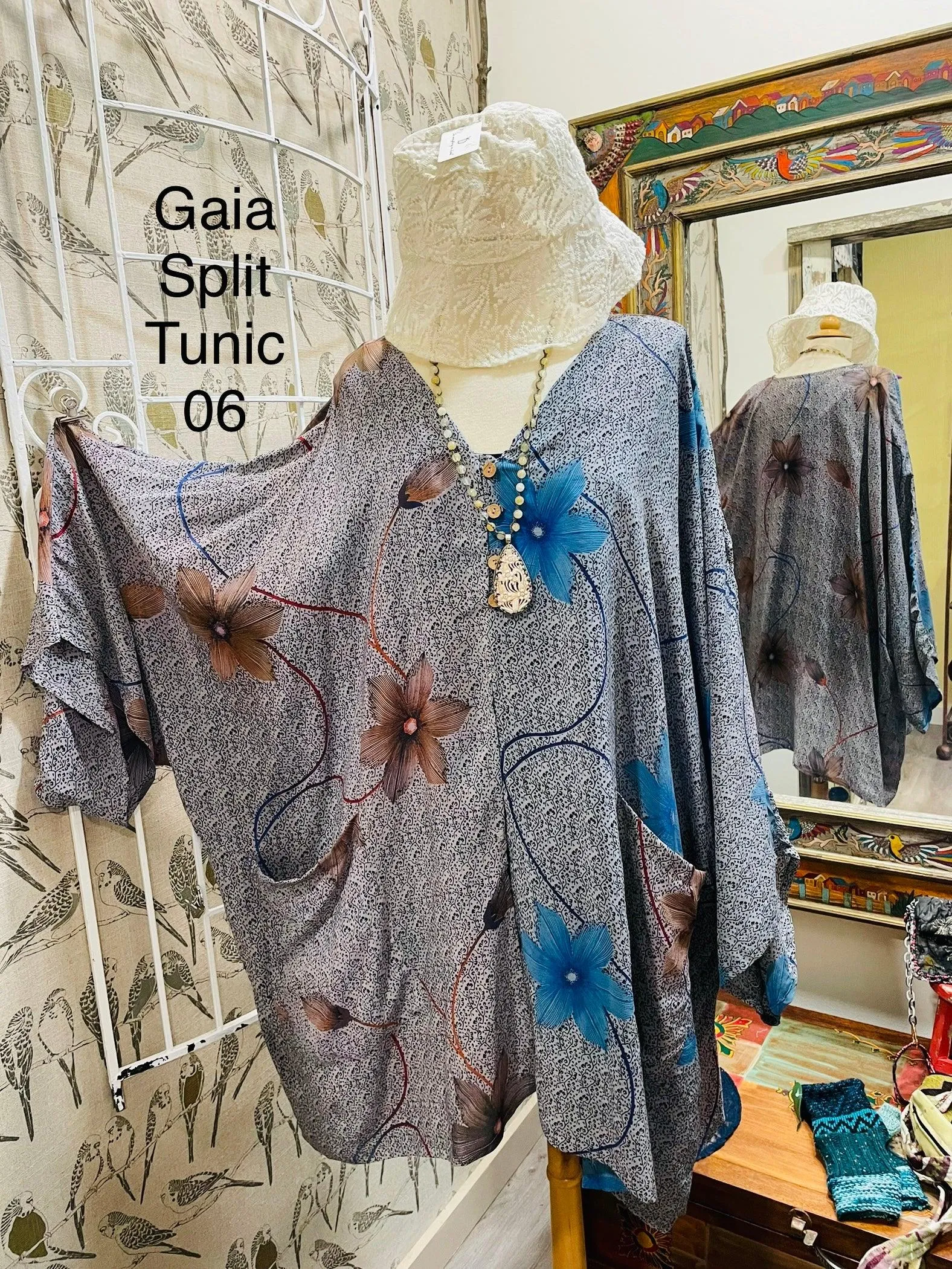 Gaia Split Tunic by Kantha Bae One Size