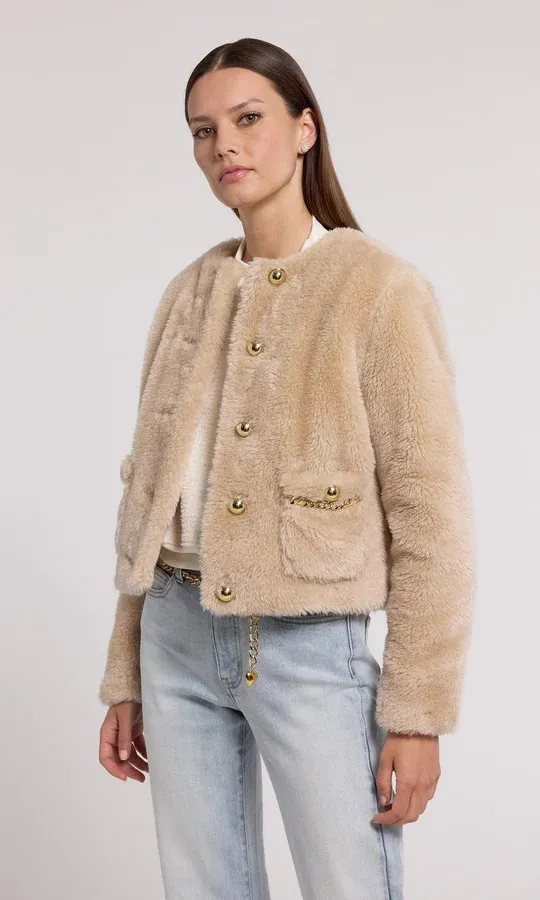 GEN Jen Faux Lamb Fur Jacket