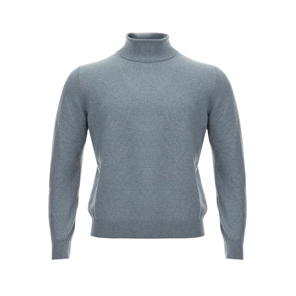 Gran Sasso Elegant Cashmere Gray Men's Sweater