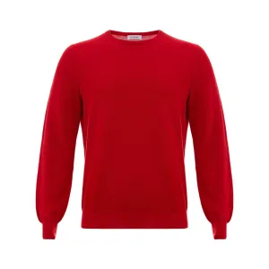 Gran Sasso Red Cotton Sweater