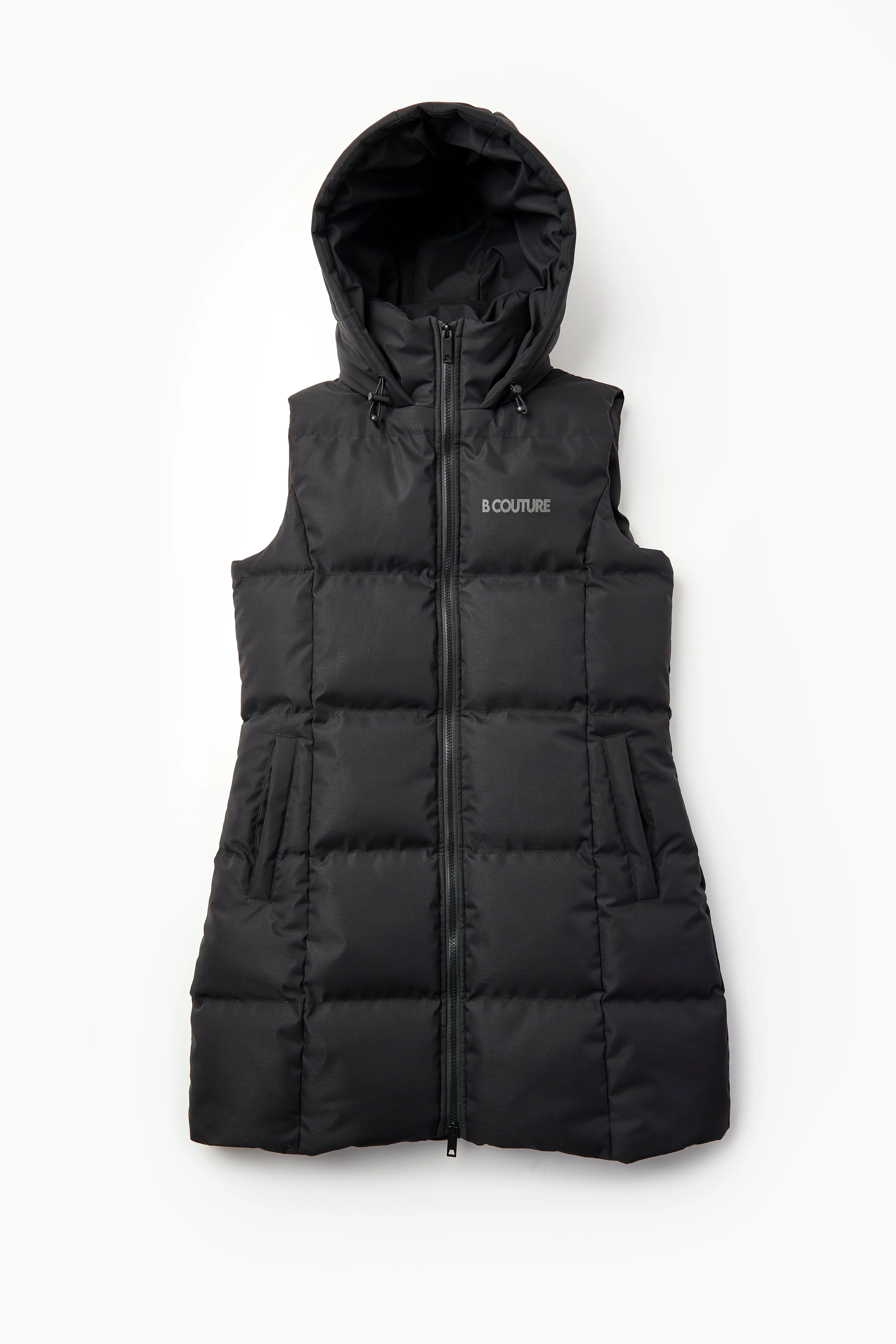 Hanington Longline Puffer Gilet - Black