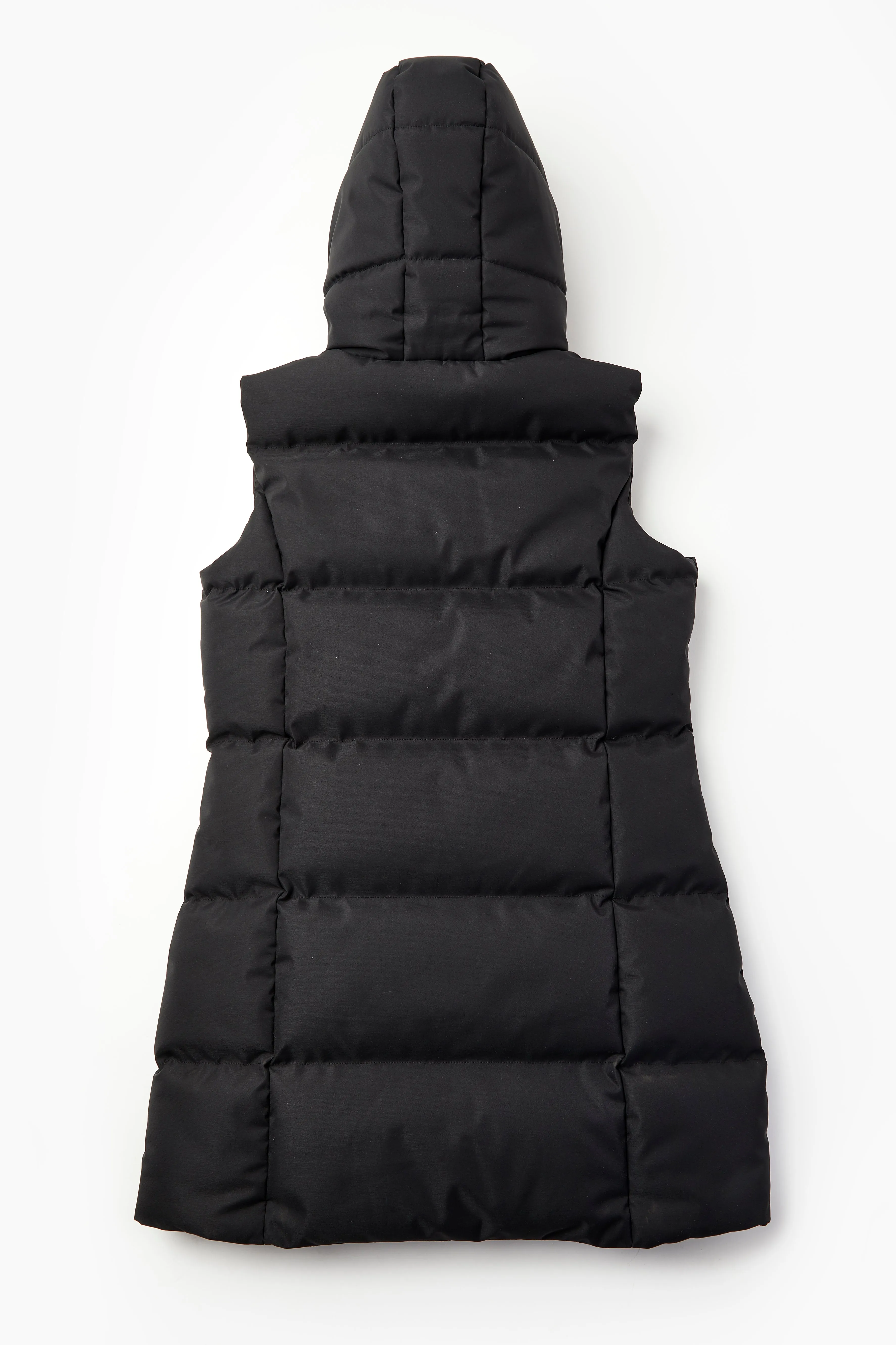 Hanington Longline Puffer Gilet - Black