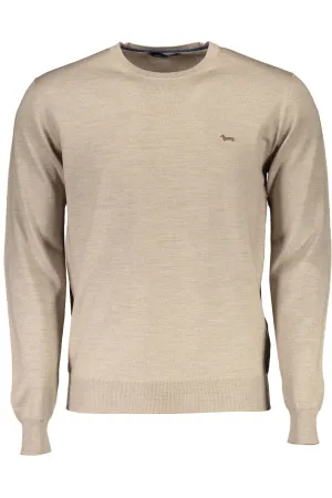 Harmont & Blaine Beige Wool Mens Sweater