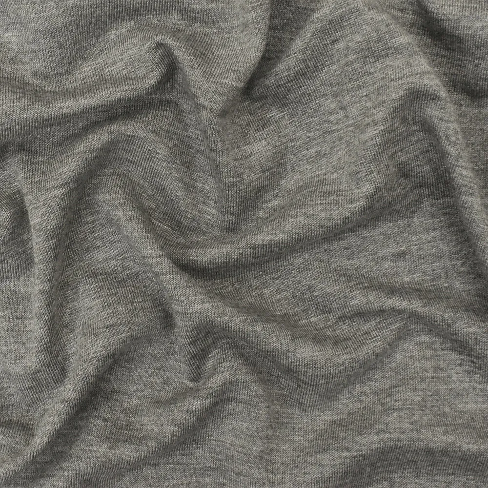 Heather Gray Texture Stretch Super Modal Rayon Spandex Jersey Knit Fabric