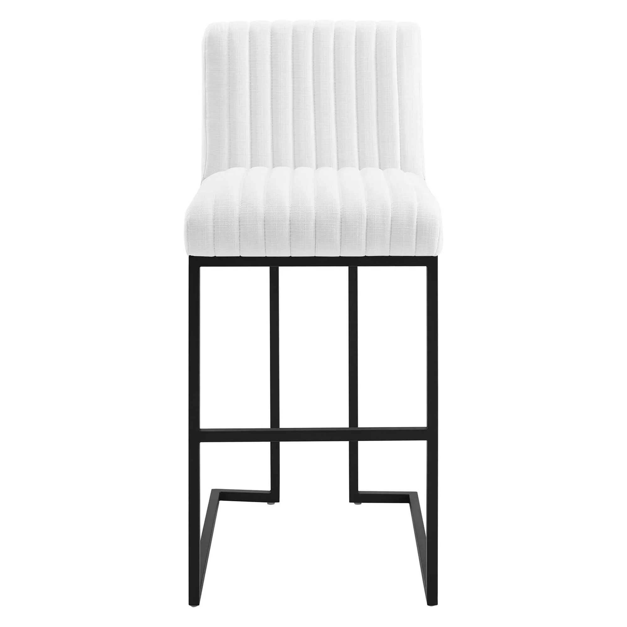 Indulge Channel Tufted Fabric Bar Stool by Modway