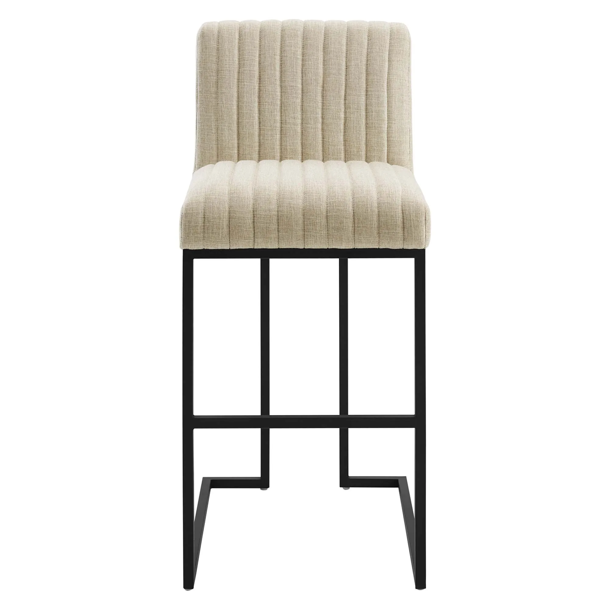 Indulge Channel Tufted Fabric Bar Stool by Modway