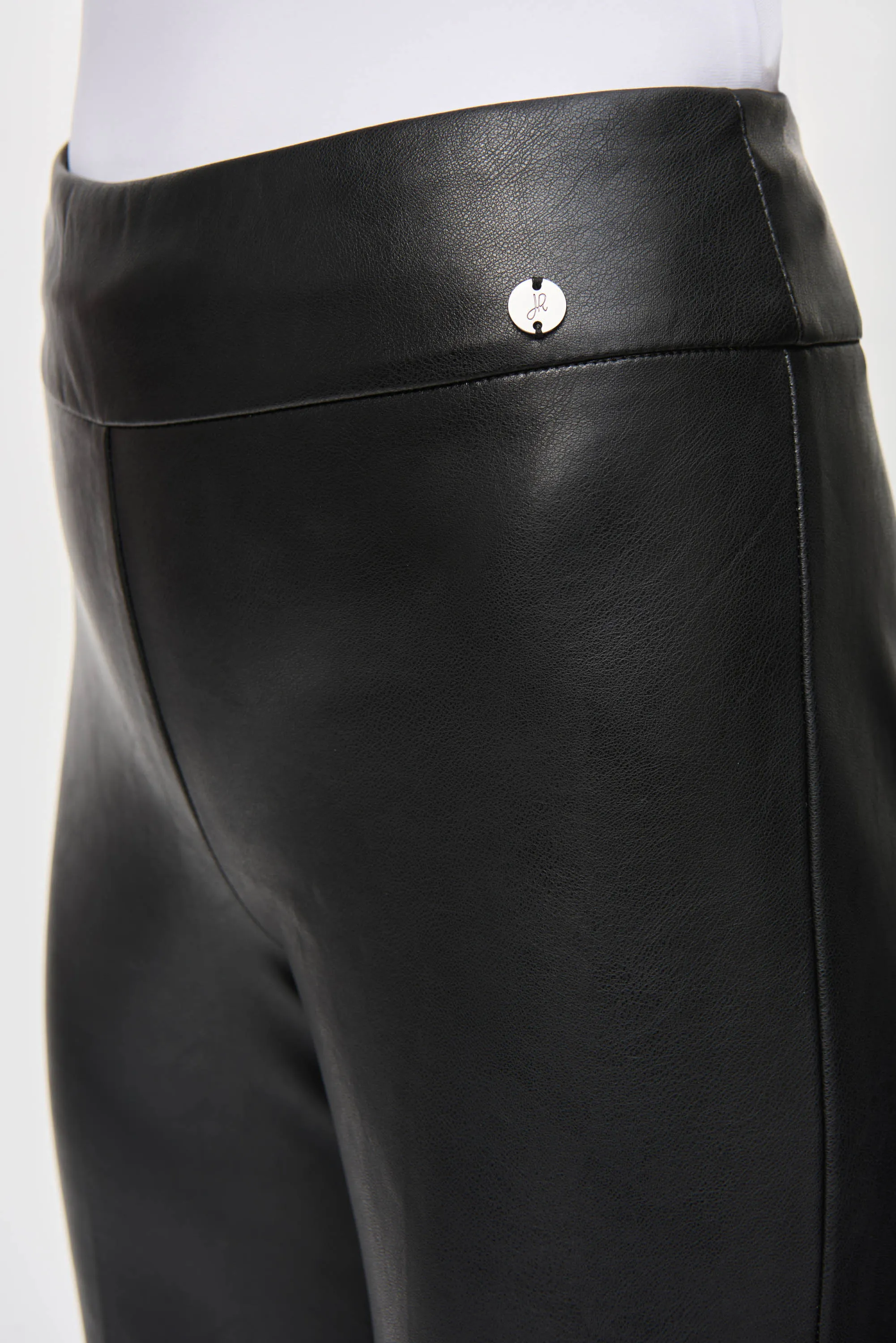 J.R 243260 Leatherette Flared Pull-On Pants