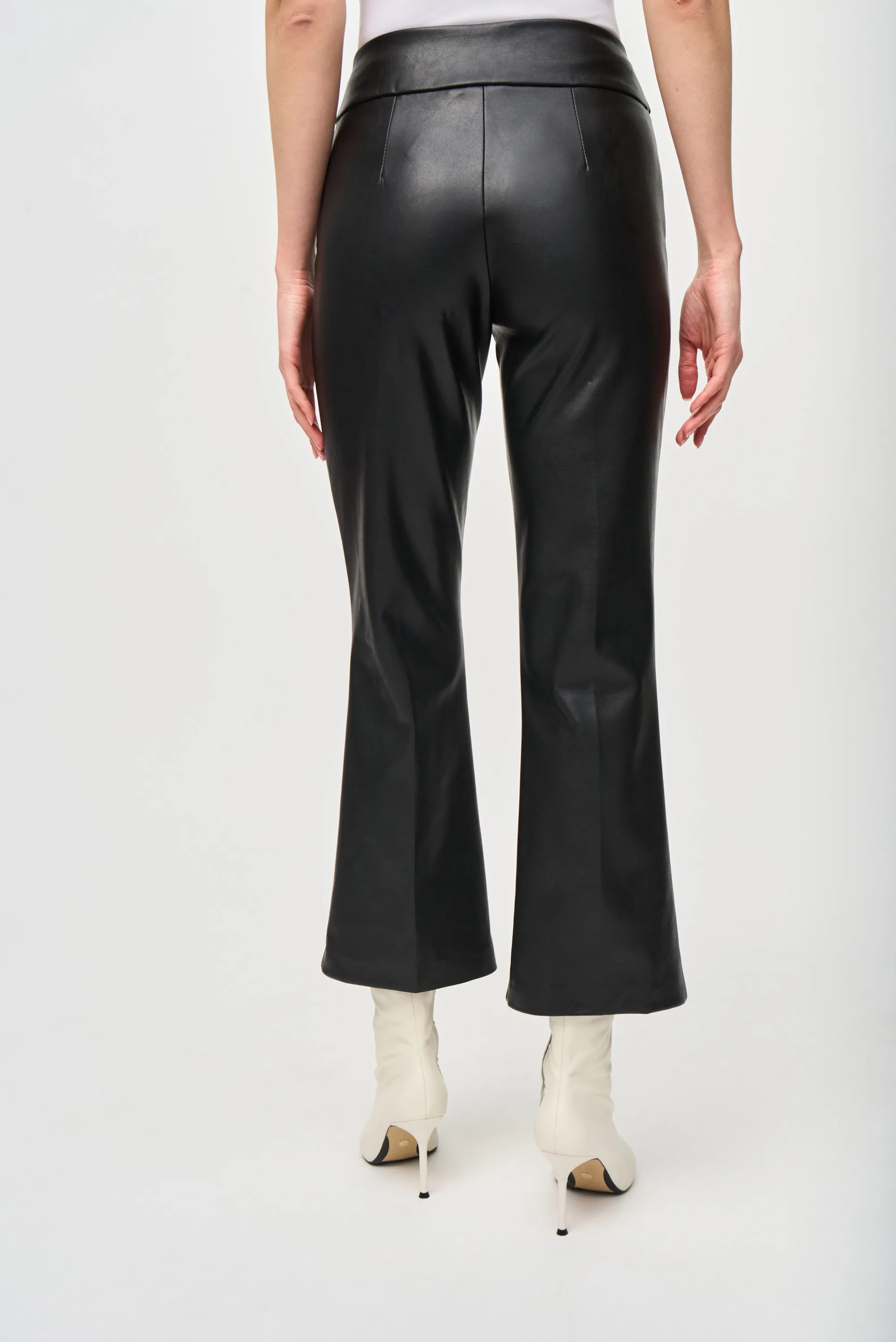 J.R 243260 Leatherette Flared Pull-On Pants