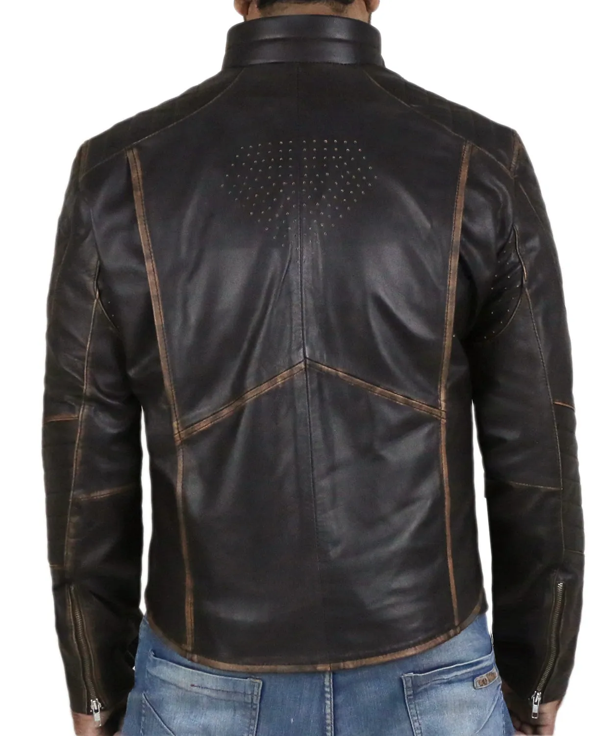 Justice League Superman Black Leather Jacket