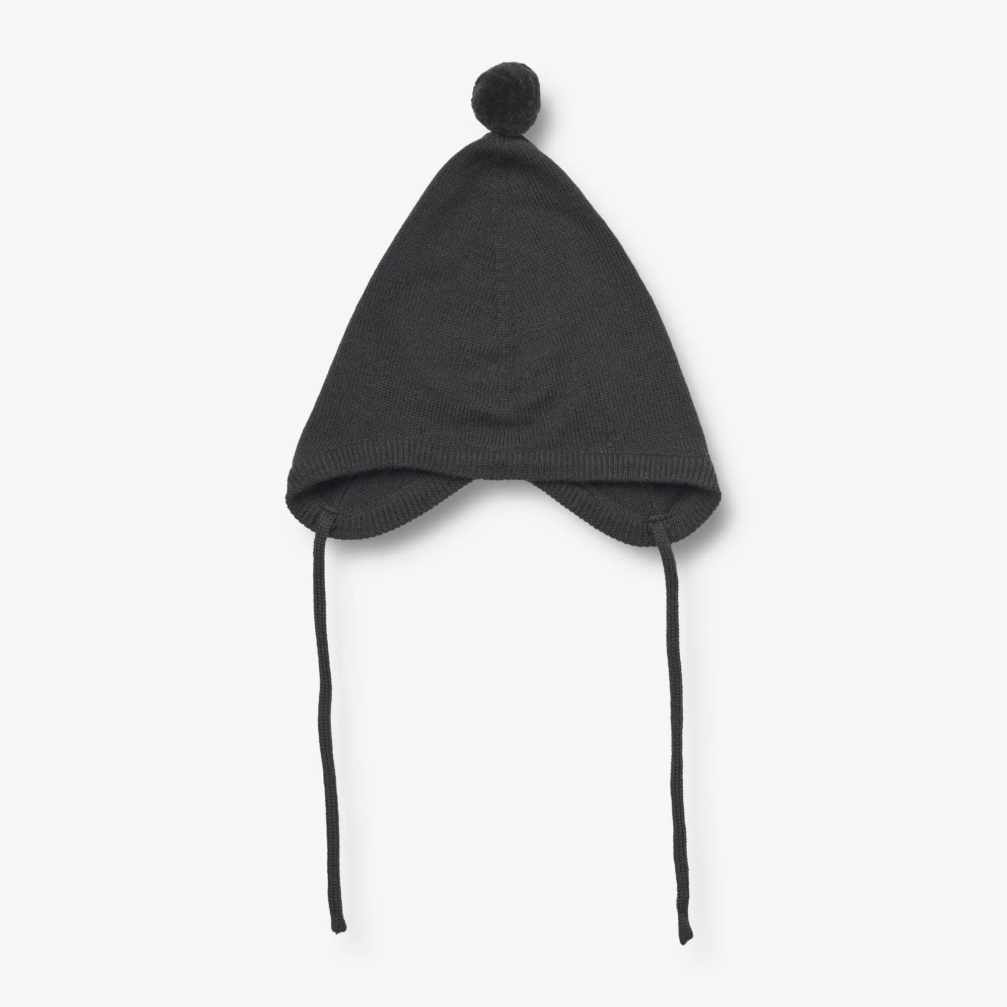 Knit Bonnet Liro | Baby - black coal