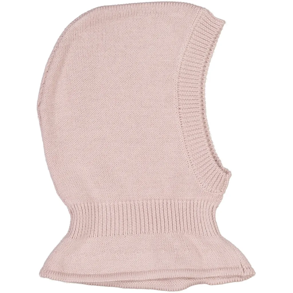 Knitted Balaclava Ello - rose powder