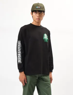 Manastash Tree Long Sleeve T-Shirt - Black