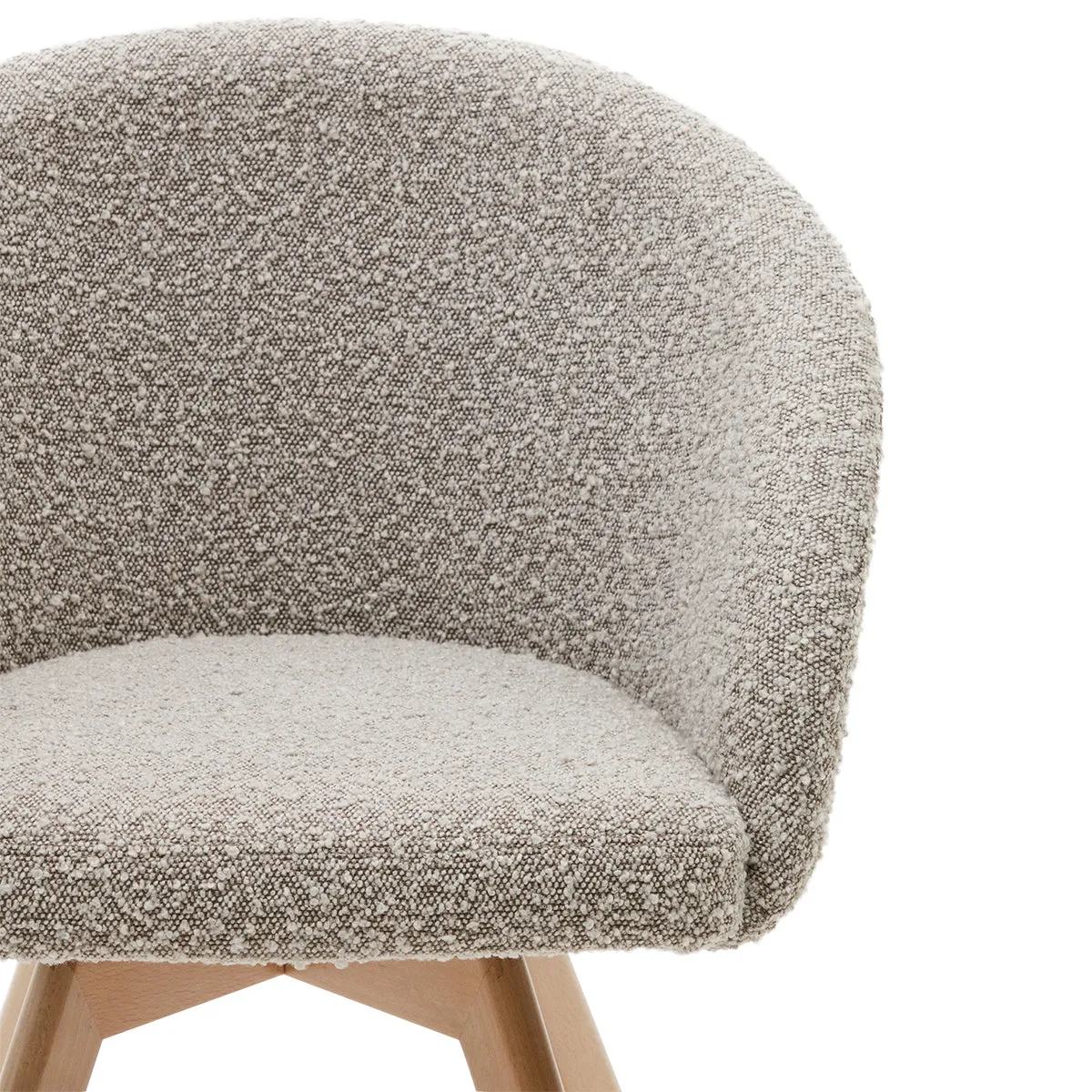 Marvin Boucle Swivel Chair