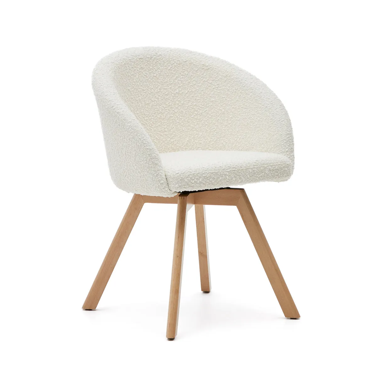 Marvin Boucle Swivel Chair