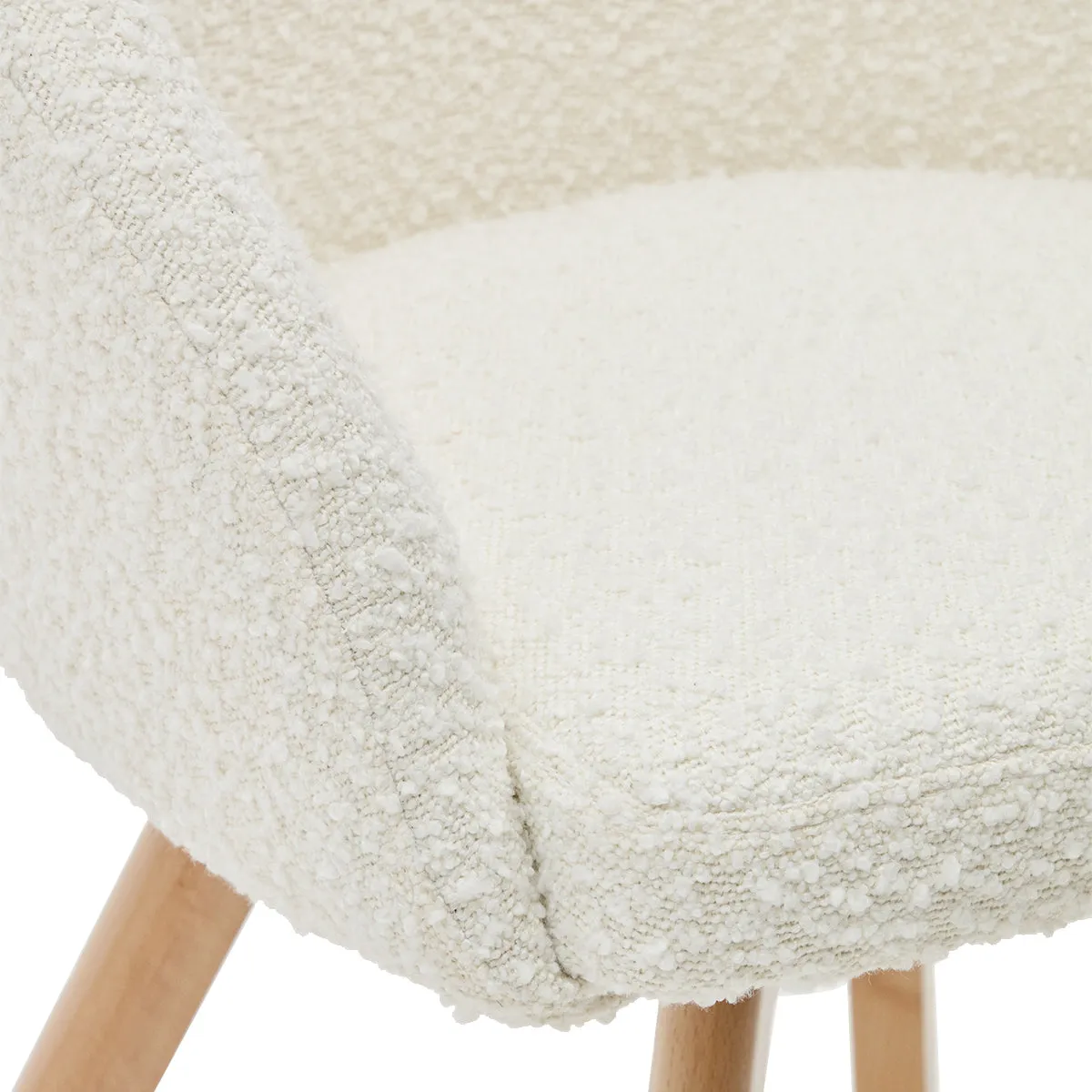 Marvin Boucle Swivel Chair