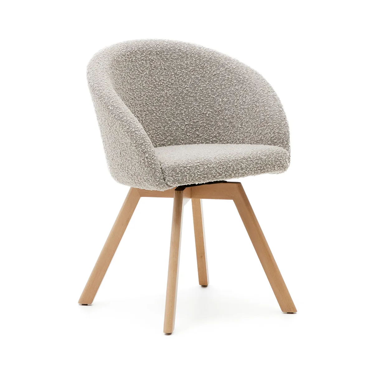 Marvin Boucle Swivel Chair