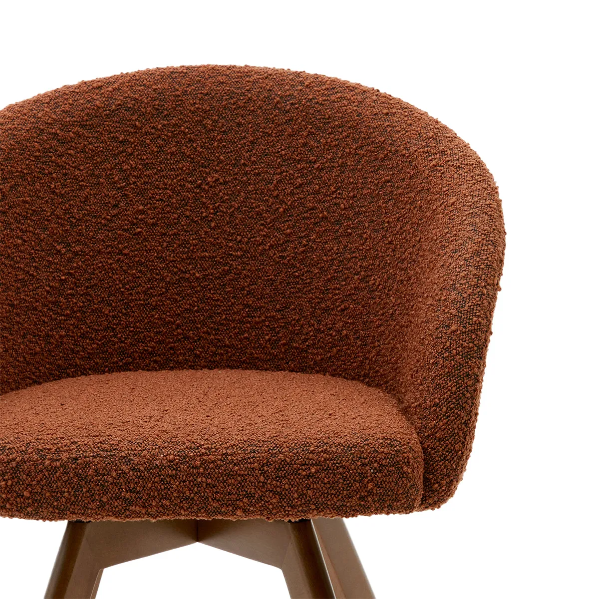 Marvin Boucle Swivel Chair