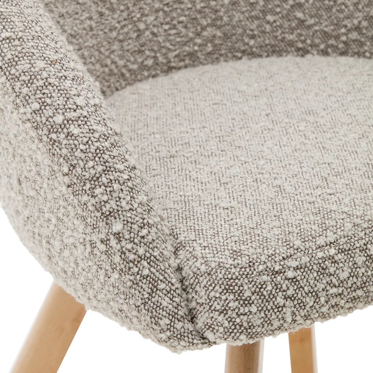 Marvin Boucle Swivel Chair