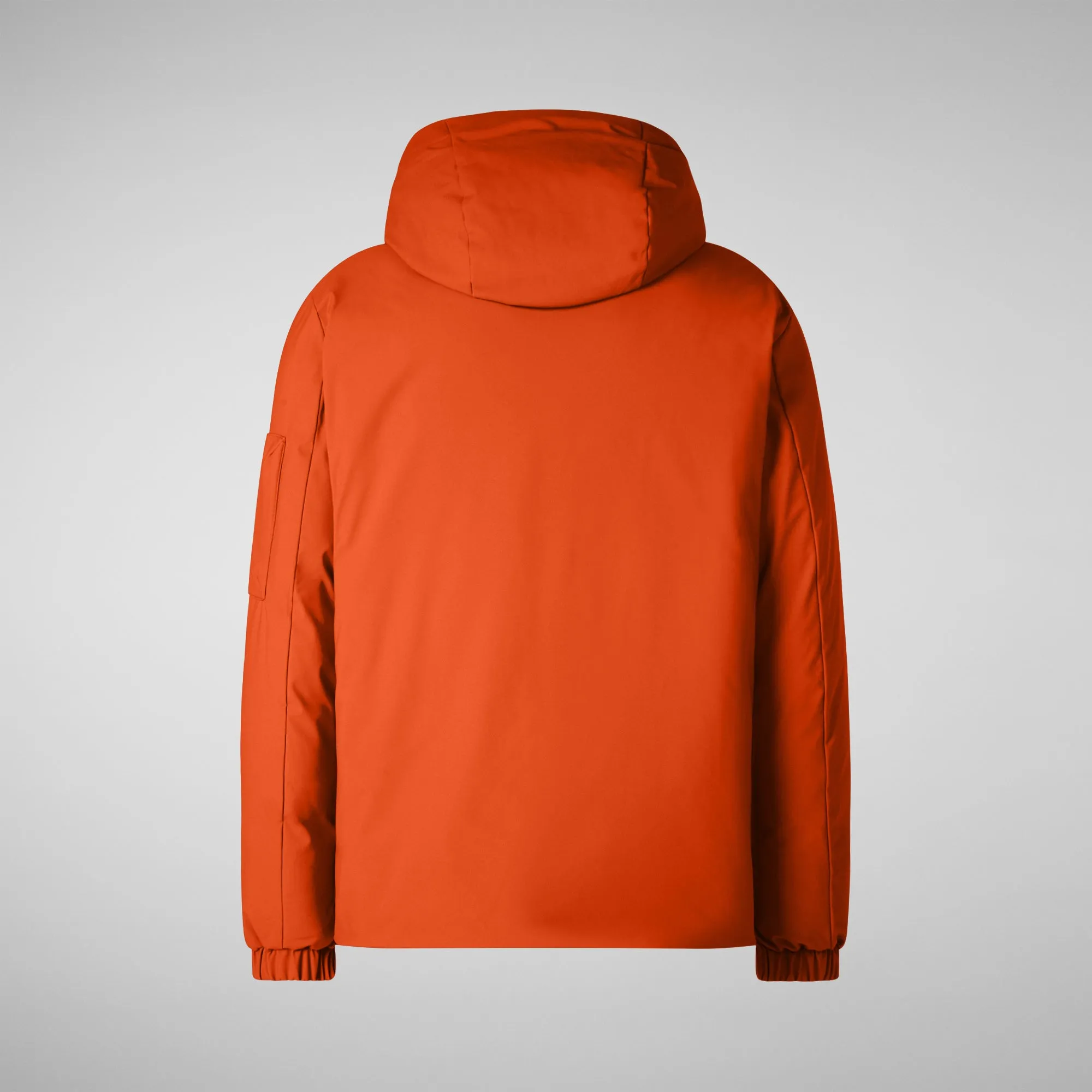 Men's  hooded parka Hiram in maple orange