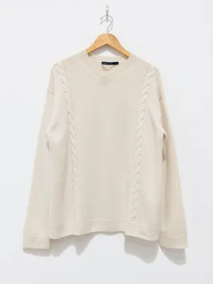 Milo Cashmere Knit Sweater - Snow