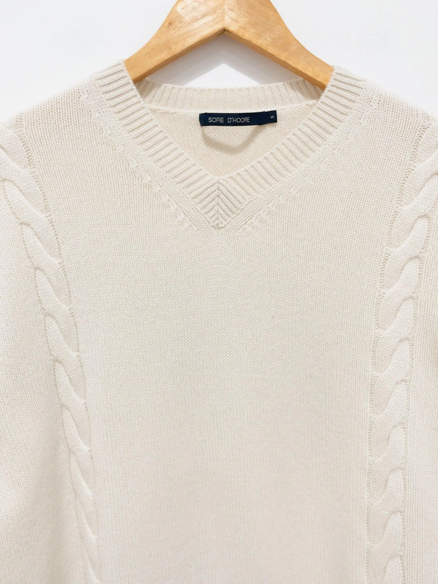 Milo Cashmere Knit Sweater - Snow