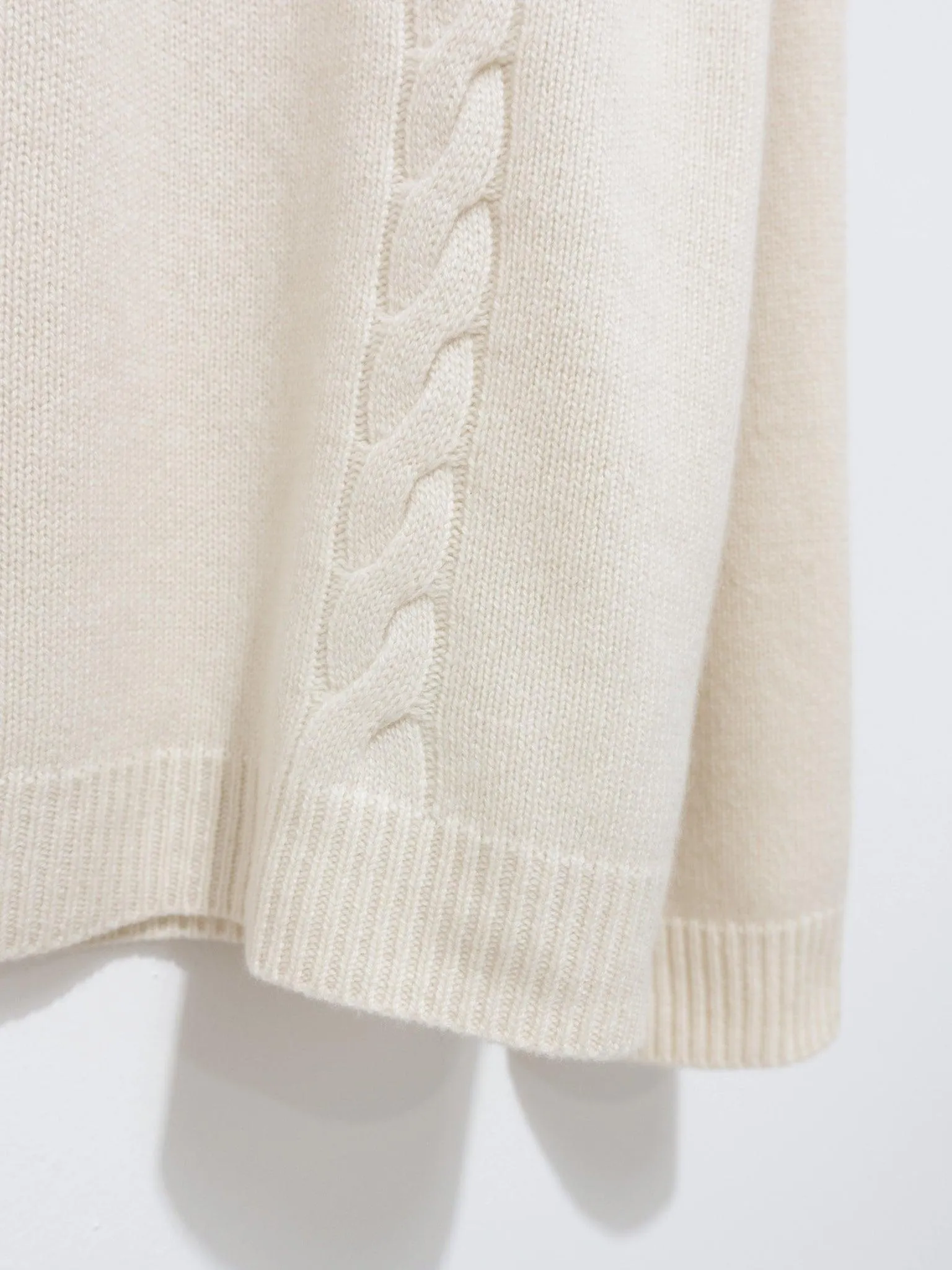 Milo Cashmere Knit Sweater - Snow