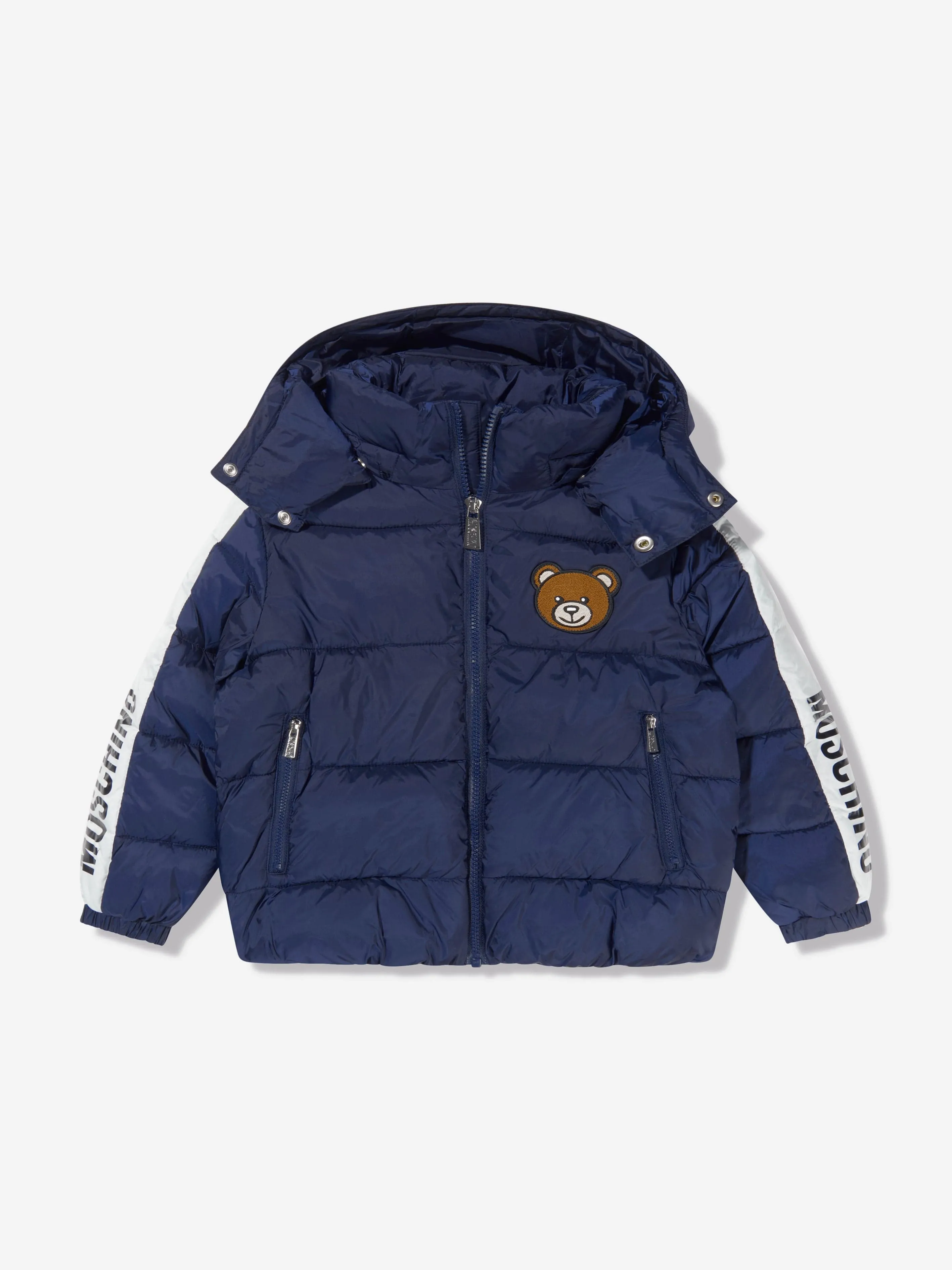 Moschino Kids Logo Trim Padded Jacket