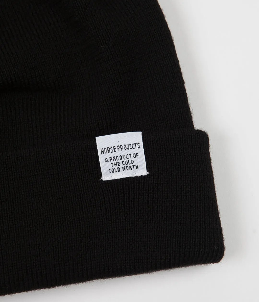 Norse Projects Top Beanie - Black