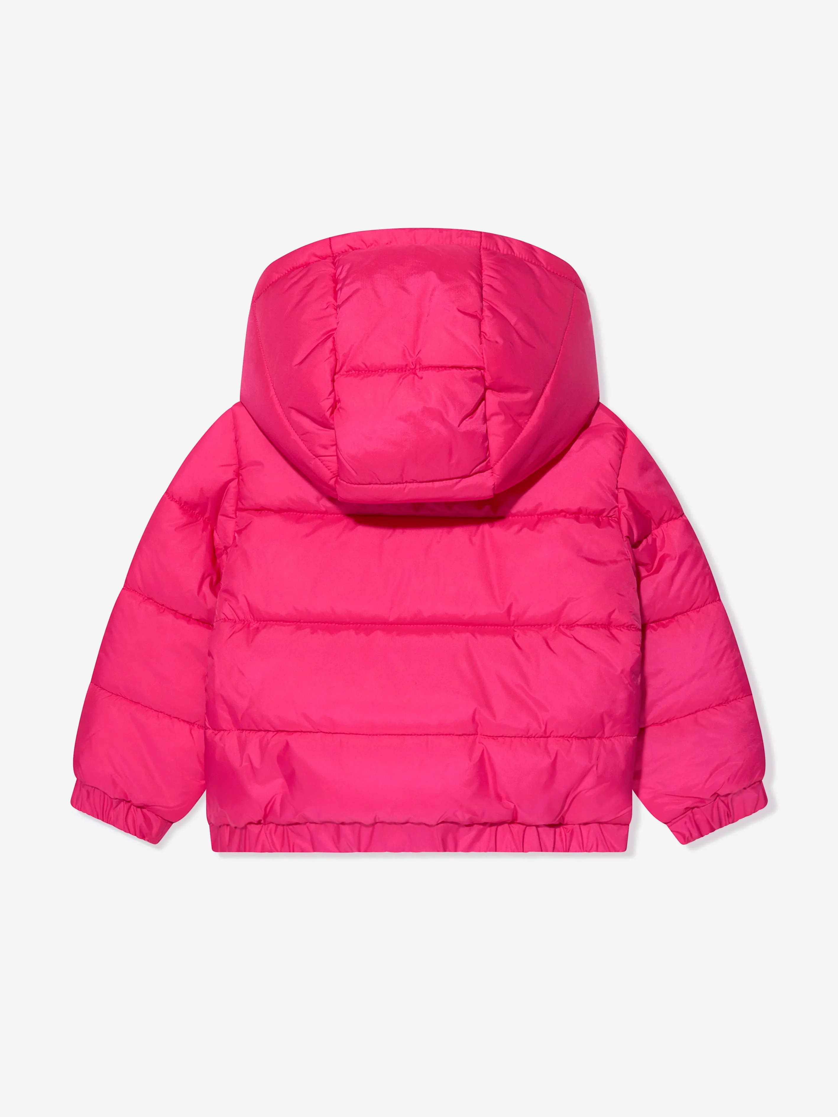 Off-White Baby Girls Bookish Diag Puffer Jacket in Pink