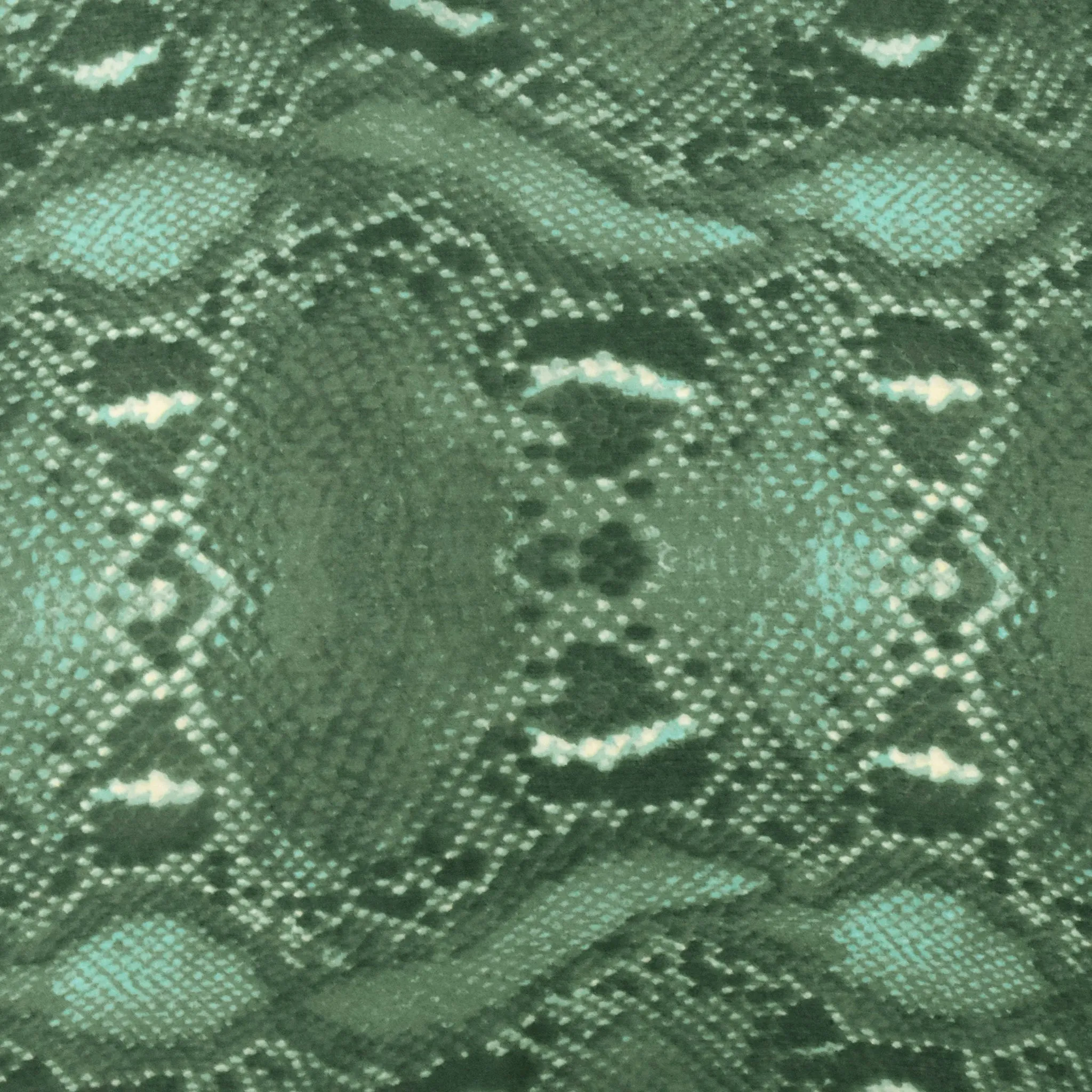 Opaline Green-Brown-Multi Reptile Printed Silk Chiffon Woven Fabric