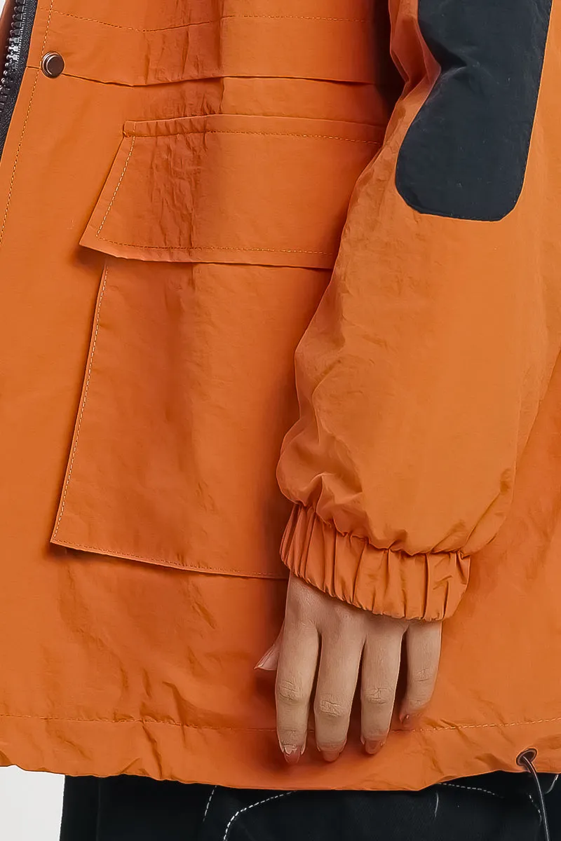 Orange Puffer Jacket