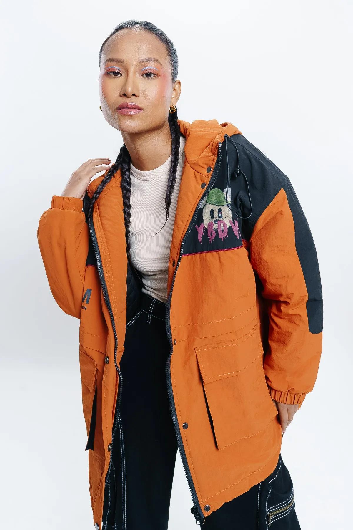 Orange Puffer Jacket