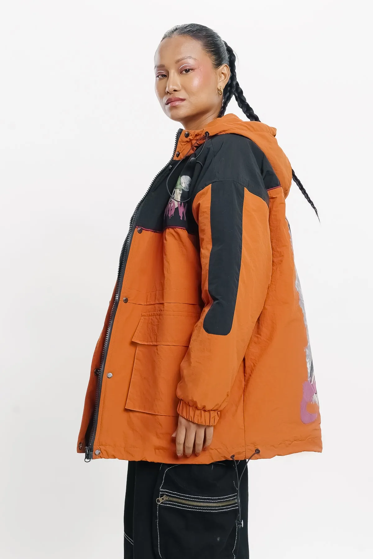 Orange Puffer Jacket